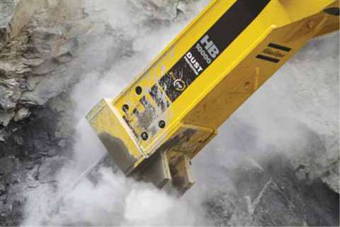 The HB 10000, at 10 tonnes, is now the largest hydraulic breaker in the world-a single impact genera