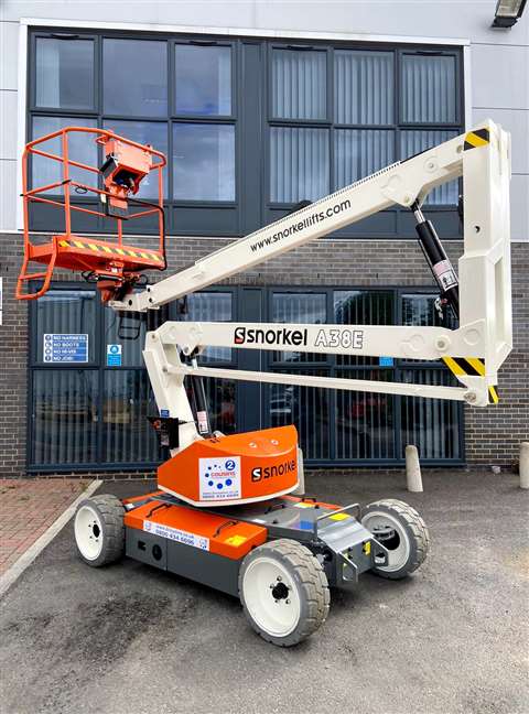 One of the Snorkel A38E's in 2 Cousins livery