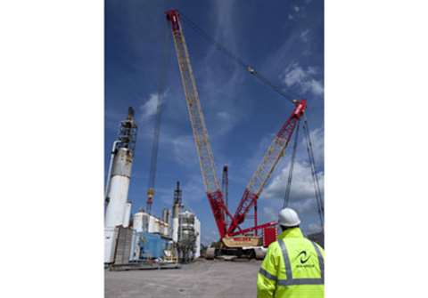 RVA oversees the complex lift of a 42 tonne PSA vessel