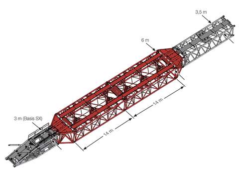 Liebherr's SX boom system for its 750 tonne lattice boom models