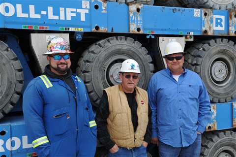 Left to right; Brent Brown, Gary Lyons, Robert Jackson, from Roll-Lift USA