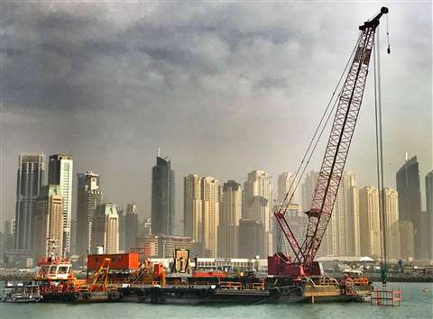 Manitowoc 999 crawler crane owned by PVE Cranes