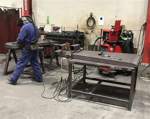 Welding begins on the first Mammoet Focus crane
