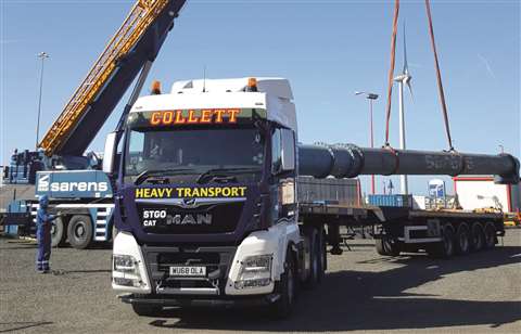 Collett & Sons delivering the Sarens SGC-250