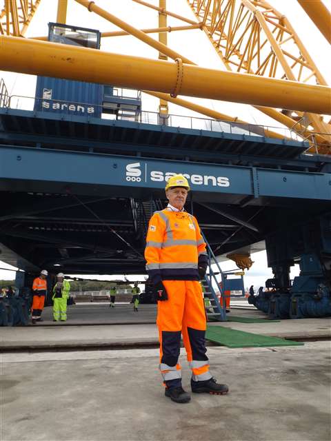 It’s the crane’s first job and I am confident that everything will go very well because we have done lots of testing already,” said Hendrik Sarens, owner and director at Sarens. “Everything has gone as planned… no doubts about that.