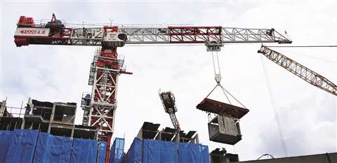 Yongmao STT1330-63 working at a PPVC construction project