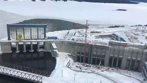 Muskrat Falls - Spillway & intake bays (1) for release