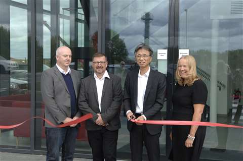 Cutting the ribbon at the GGR Group grand opening in September 2018