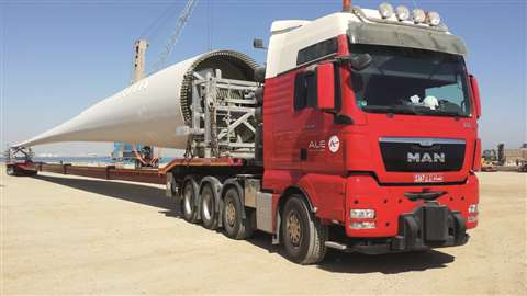 ALE will transport almost 100 components for 13 wind turbine generators at the Dhofar Wind Project in Oman