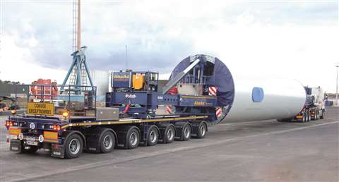 Nooteboom Trailers’ Mega Windmill Transporter