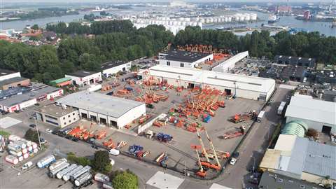 Aerial depot Riwal Maxwellstraat The Netherlands