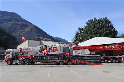 Two LTR 1060 telescopic boom crawler cranes ready for transport to site