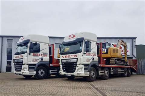 Andover Trailers plant bodies on 32 tonne Daf rigids for Skelton Plant Hire