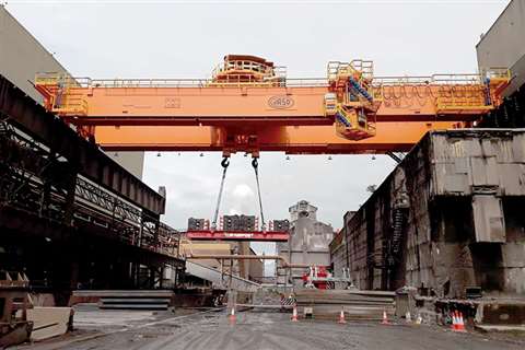 Jaso slab crane at Tata Steel Port Talbot