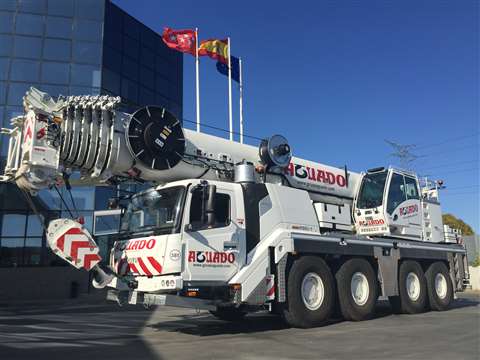 One of four new Grove GMK4100L-1 all-terrain cranes to join Transportes y Grúas Aguado's rental fleet