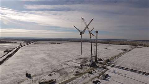 Russia Kalingrad - Windmill installation