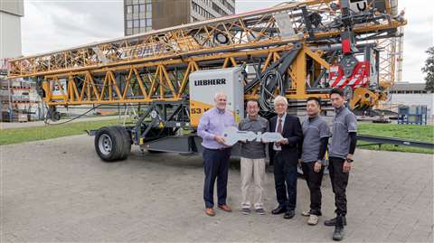Five Liebherr 53 K/J fast-erecting tower cranes for Cranetal Noda