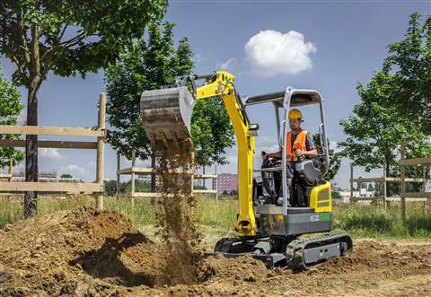 Wacker Neuson fully electric EZ17e mini excavator