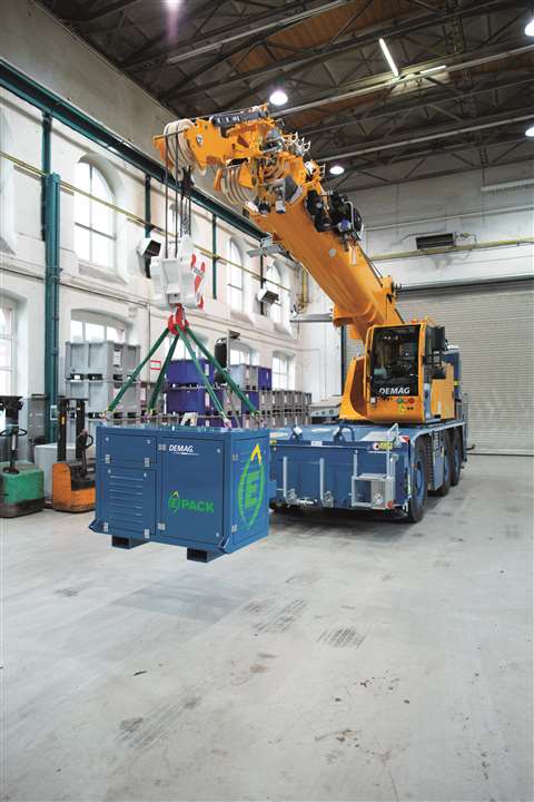 Terex’s E-Pack for the AC 45 City crane